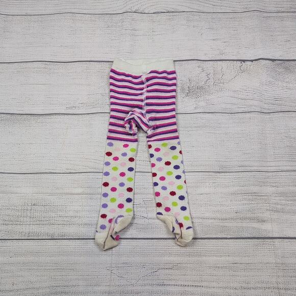 6/12m Hanna Andersson Mixed Print Tights - Picture 1 of 6